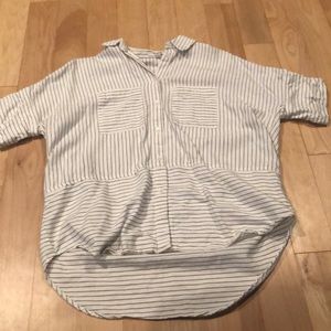 Madewell Striped Short Sleeve Button Down